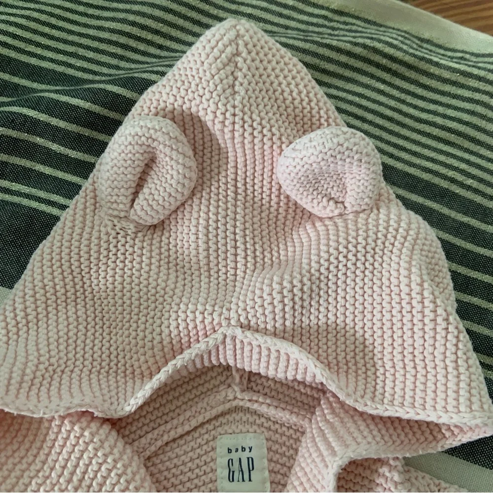 Gap Knit Bear Ears Baby Jacket